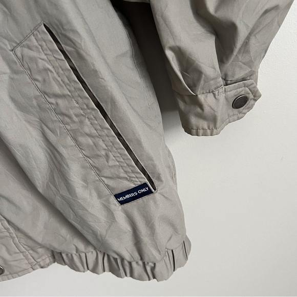 Members Only Vintage Mariner Tan Bomber Jacket Windbreaker Men’s Large - Picture 6 of 9